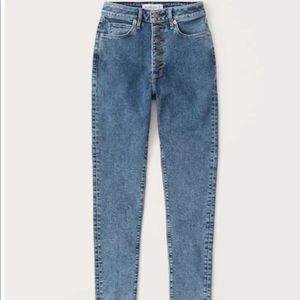 Abercrombie High Rise Super Skinny Ankle Jeans